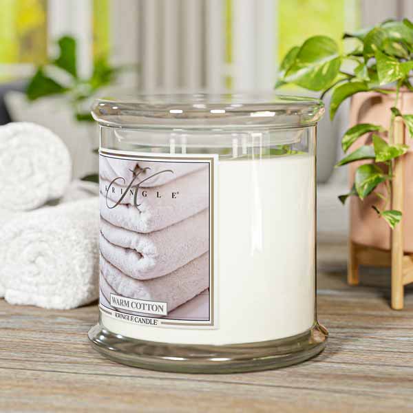 Warm Cotton XL Jar 4-Wick NEW! | Soy Candle - Kringle Candle Israel
