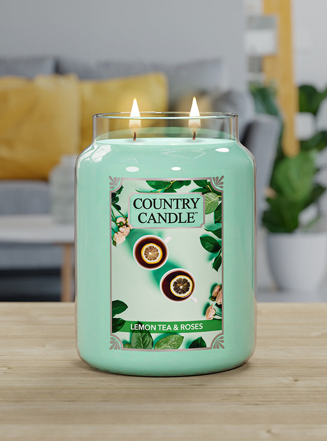 Lemon Tea & Roses NEW! | Soy Candle - Kringle Candle Israel