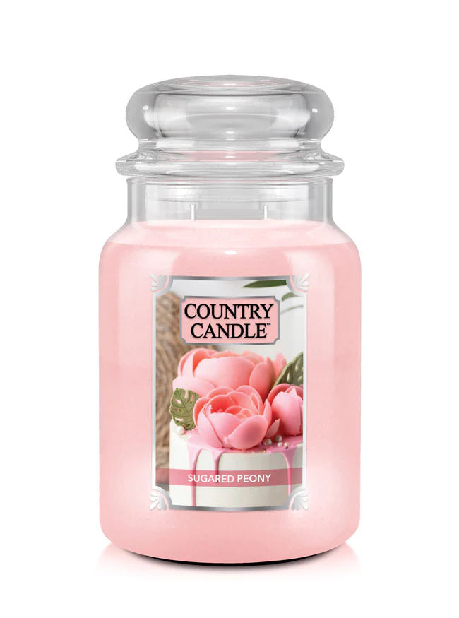 Sugared Peony Large Jar | Soy Candle - Kringle Candle Israel