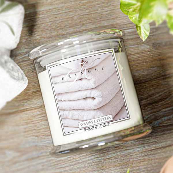 Warm Cotton XL Jar 4-Wick NEW! | Soy Candle - Kringle Candle Israel