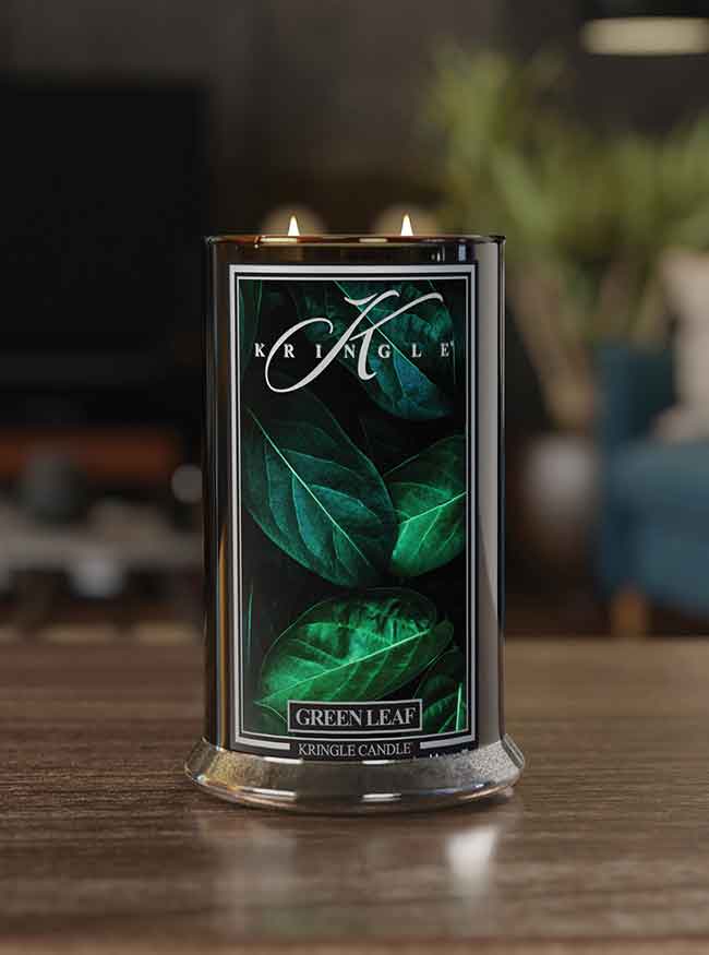 Green Leaf Black Jar | Soy Candle