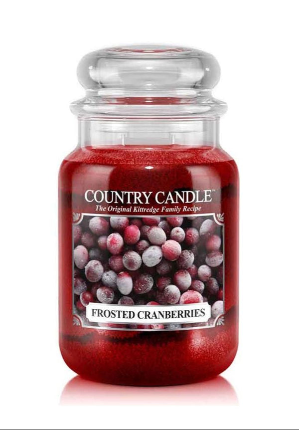 Frosted Cranberries Large Jar | Soy Candle