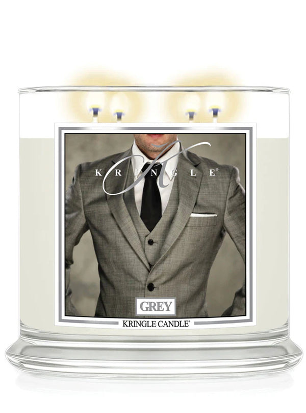 Grey XL Jar 4-Wick NEW! | Soy Candle