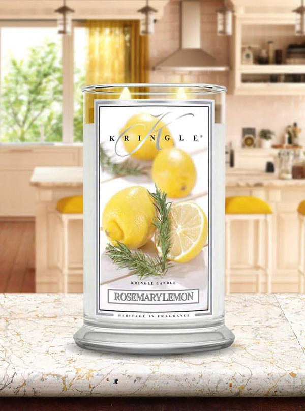 Rosemary Lemon Large Jar | Soy Candle