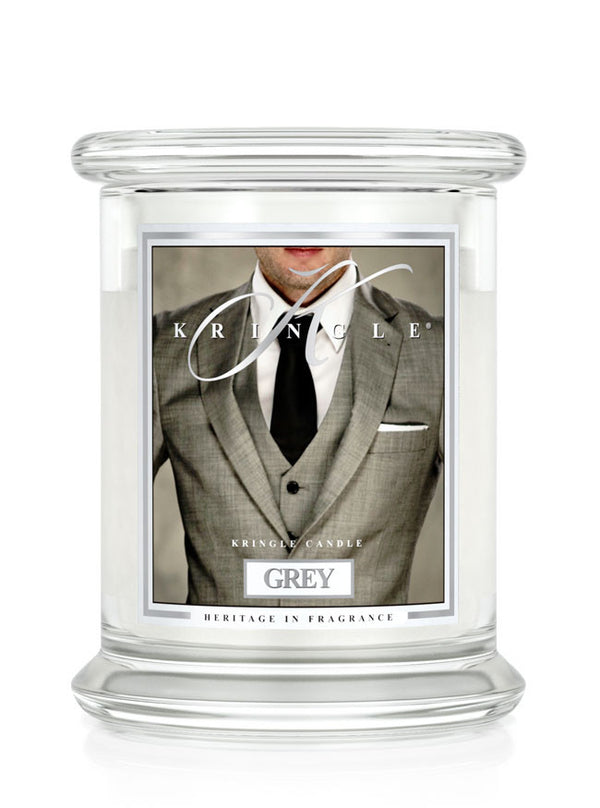 Grey Medium Classic Jar - Kringle Candle Israel