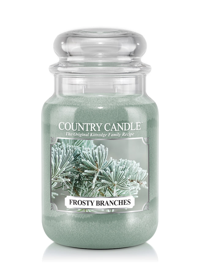 Frosty Branches Large Jar Candle - Kringle Candle Israel