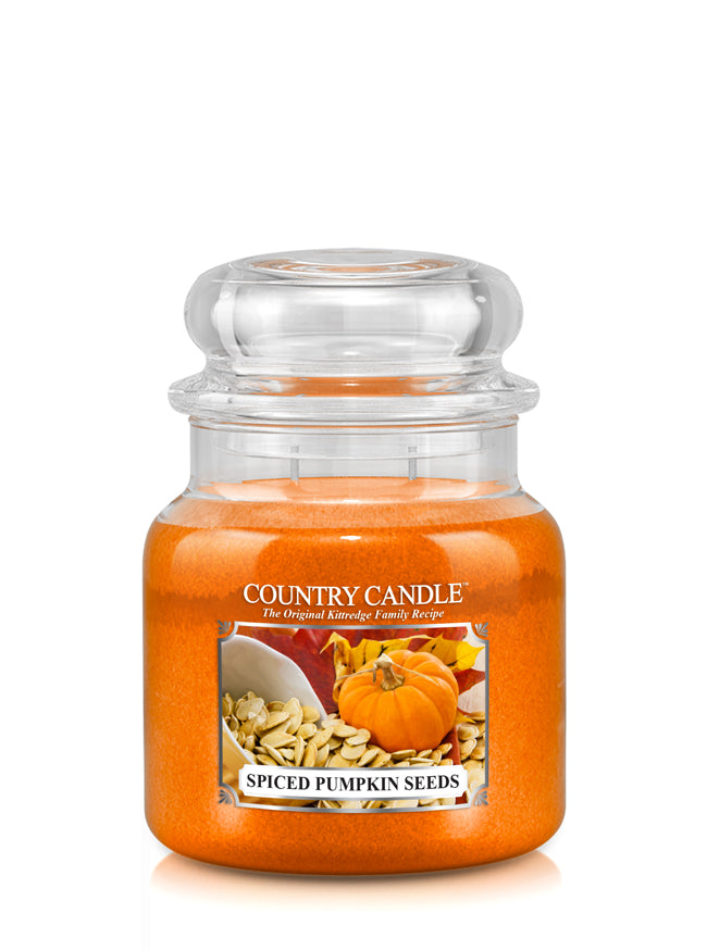 Spiced Pumpkin Seeds Medium Jar Candle - Kringle Candle Israel