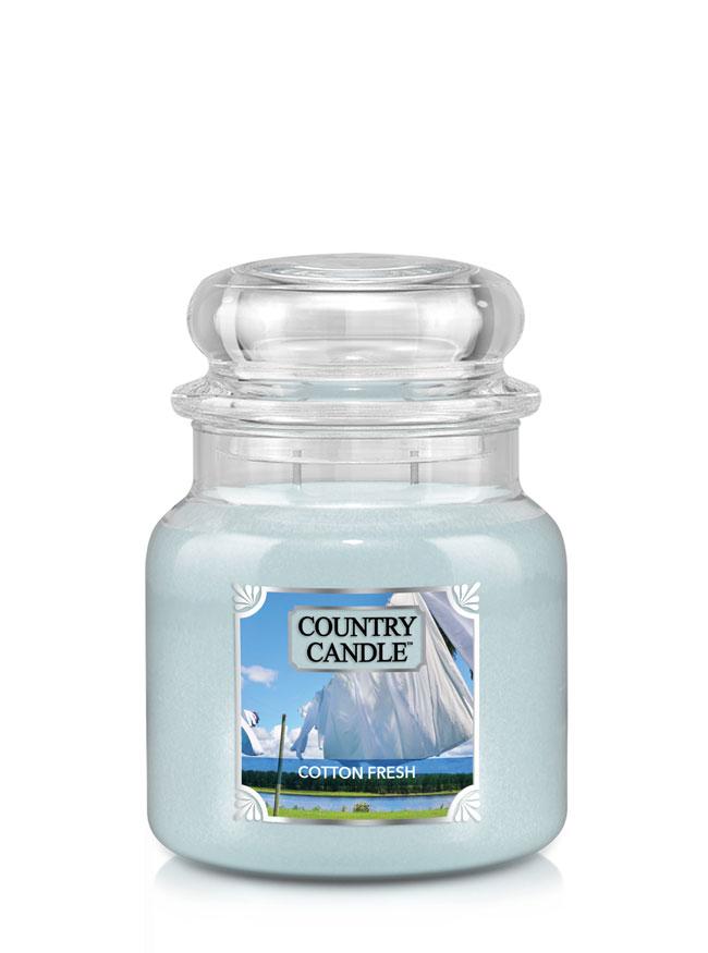 Cotton Fresh Medium Jar Candle - Kringle Candle Israel