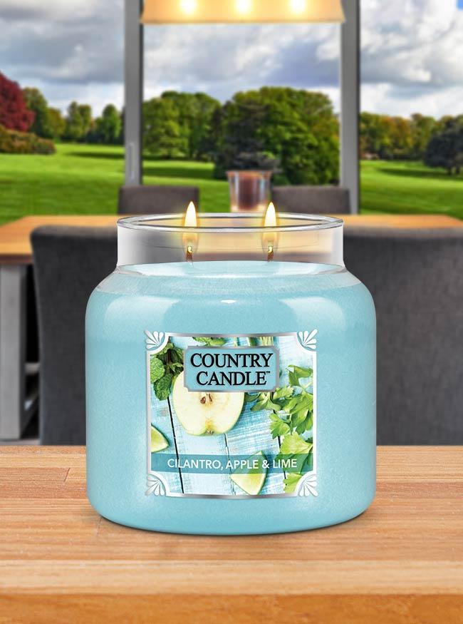 Cilantro, Apple & Lime Medium Jar Candle - Kringle Candle Israel